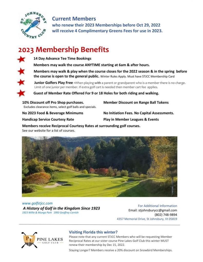 2023 Membership Benefits