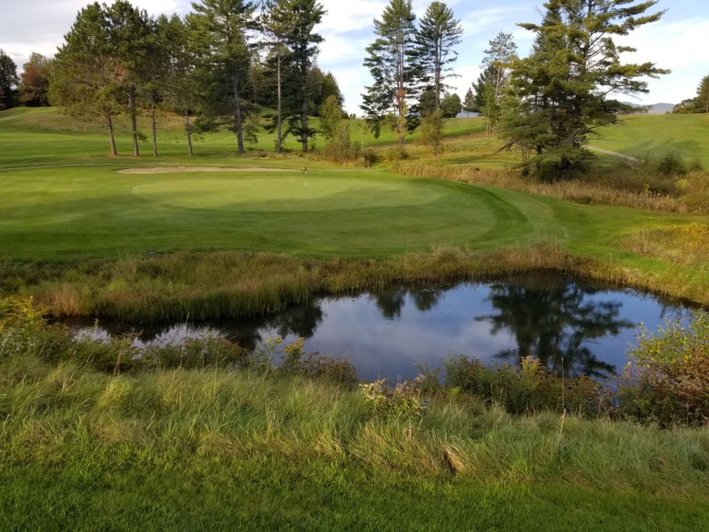 pond next to the the green